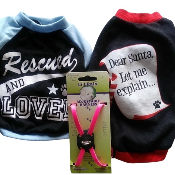 Lil' Pals Other - LIL’L PALS Harness plus Two Small Dog/Puppy Shirts